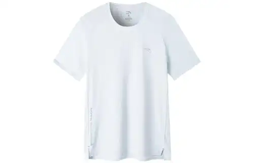 ANTA Running Collection T Shirts Men's Gray Crew Neck Moderate Straight Fit