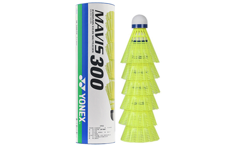 YONEX Mavis Collection M 300 Nylon Shuttlecock 6 Pack Nylon Shuttlecocks