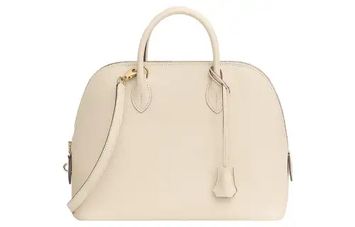 HERMES Bolide Epsom Calfskin Bowling Bag, Shoulder Bag, Crossbody Bag, Handbag Women's 10 Craie Milkshake White