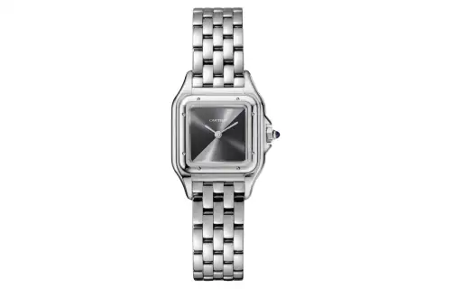 CARTIER Cheetah Collection Quartz Movement 30m Waterproof Women's Watch 22*30mm Gray Dial