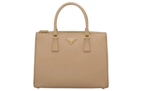 PRADA Galleria Killer Bag Leather Shoulder Bag, Crossbody Bag, Handbag Large Women's Sand Yellow
