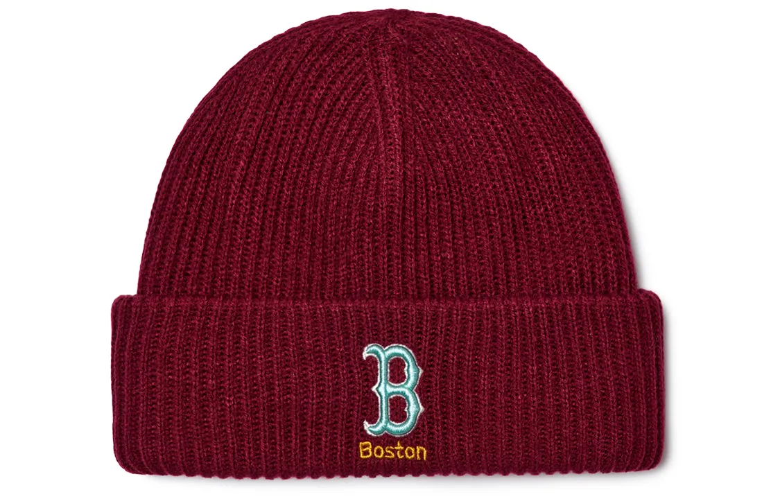 MLB Acrylic Beanies Unisex Burgundy