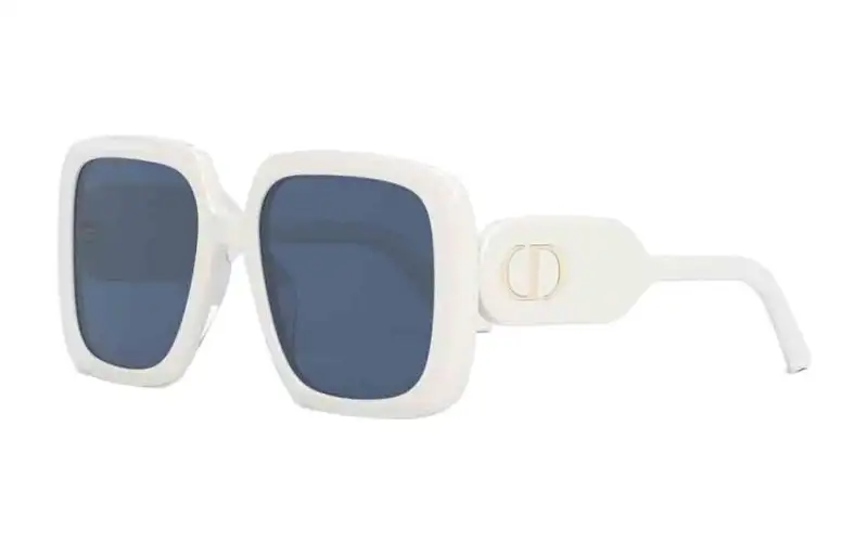 DIOR Minimalist Fashion Plate Frame Irregular Shape Sunglasses Unisex