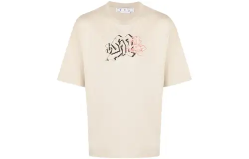 OFF WHITE Graffiti Arrows Logo T Shirt