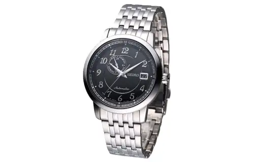 SEIKO Presage Automatic Mechanical Movement Stainless Steel Strap Watch Men's Watches Black Dial