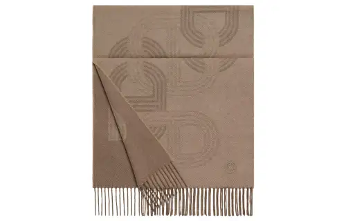 HERMES Cashmere Knit Scarves Unisex