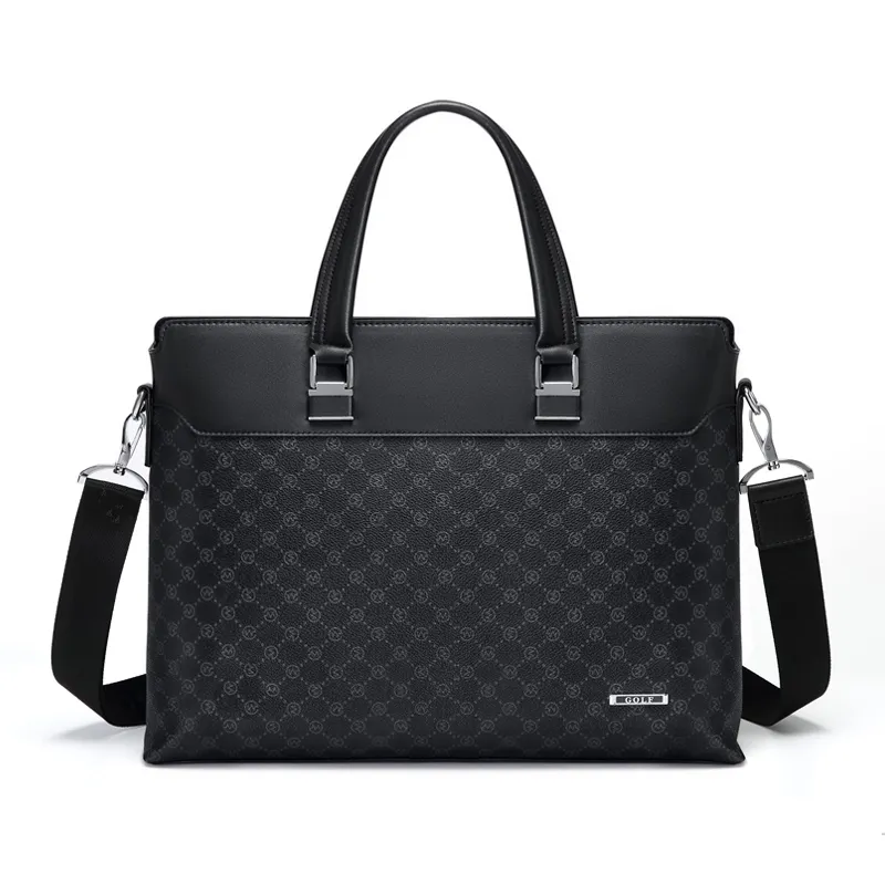 GOLF PVC Briefcase Large Men's Black