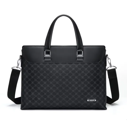 GOLF PVC Briefcase Large Men's Black