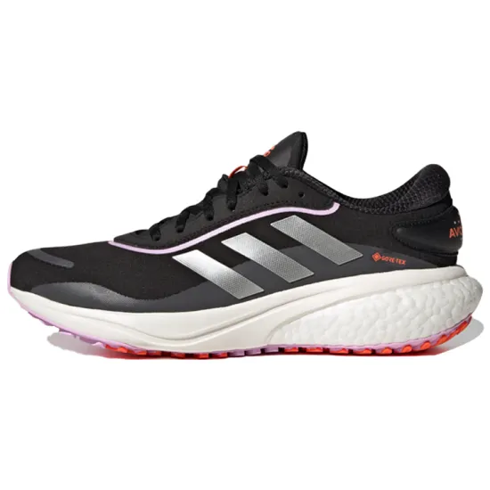 Adidas Supernova Running Shoes Women's Low-top Black/white/gray/orange