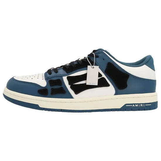 AMIRI Skel Top Low White Navy Blue Black