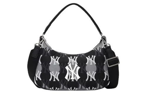 MLB Polyamide Polyester Shoulder Bag, Handbag, Crossbody Bag, Shoulder Bag Regular Unisex Black Gray