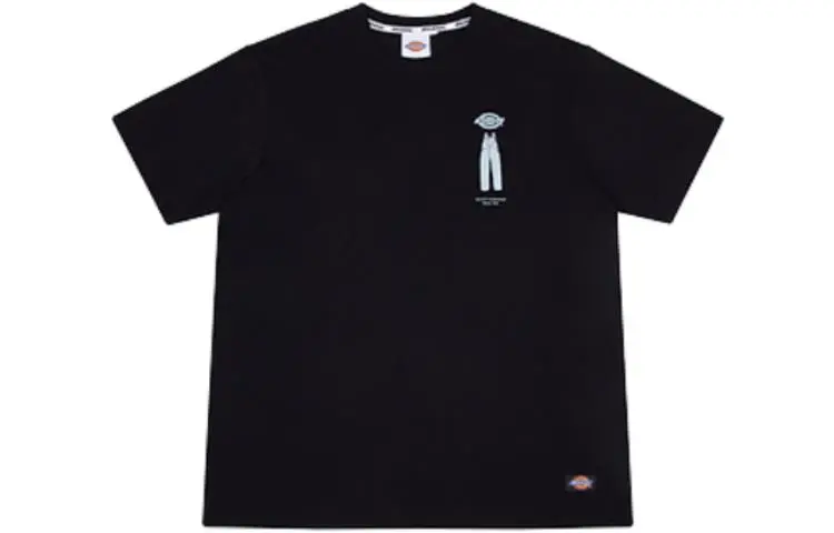 Dickies T Shirts Unisex Black Crew Neck Moderate Straight Fit