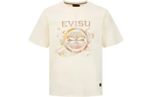 EVISU T Shirts Men's Crew Neck Moderate Straight Fit