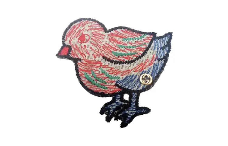 GUCCI Brass Fabric Brooches Women's
