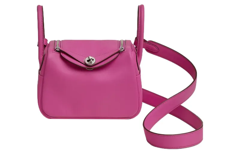 HERMES Lindy Swift Calfskin Handbags 19 Women's 9I Magnolia Mulan Pink