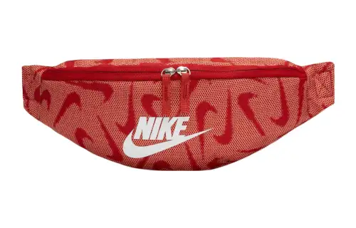 Nike Heritage Fabric Sling Bag, Fanny Pack Regular Unisex Vermilion/White