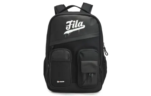 FILA FUSION Fabric Laptop Bag Backpack Regular Unisex Pitch Black