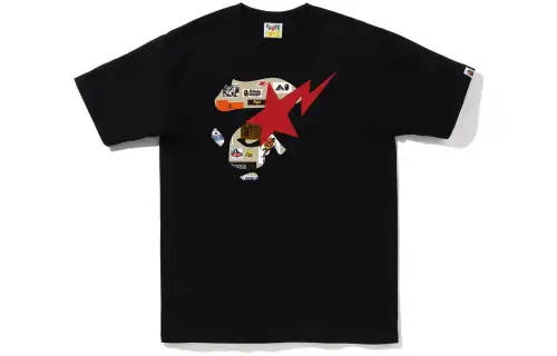 Bape Multi Label Ape Face Tee