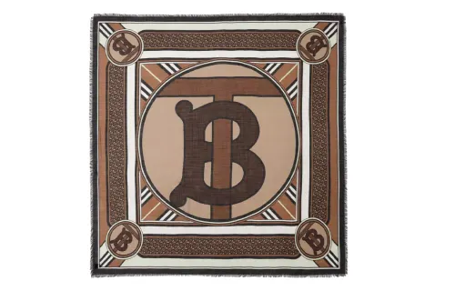 Burberry Mulberry Silk Scarves Women's