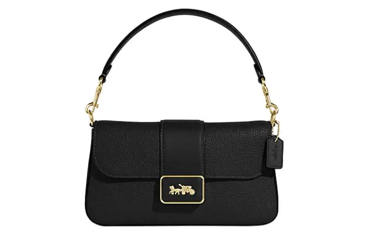 COACH Grace Cow Leather Handbags Women's Black