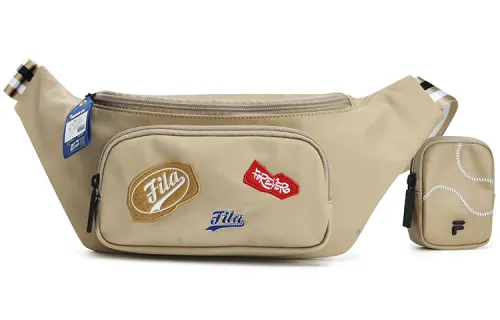 FILA FUSION PU Synthetic Leather Crossbody Bag, Shoulder Bag, Sling Bag, Fanny Pack Regular Unisex Soy Milk Khaki