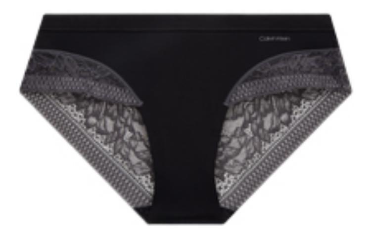 Женские трусы CALVIN KLEIN с кружевом (черные)