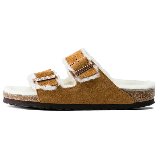 Birkenstock Arizona Shearling Suede Mink