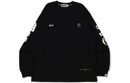 Bape Multi Label Relaxed Fit L/S Tee