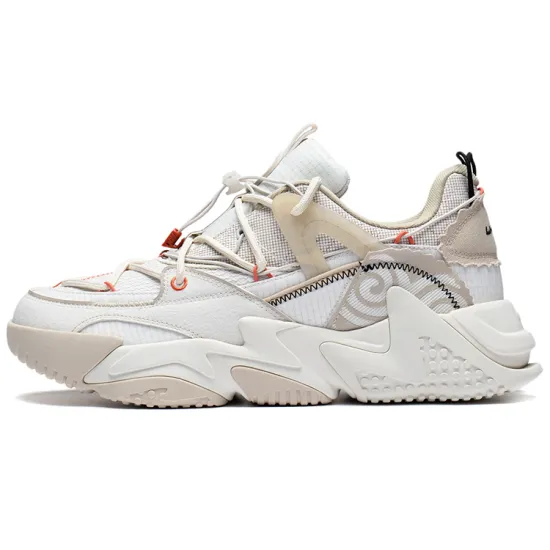 LINING CF Tracing Casual Shoes Men Low-Top Pearl White/Medium Khaki