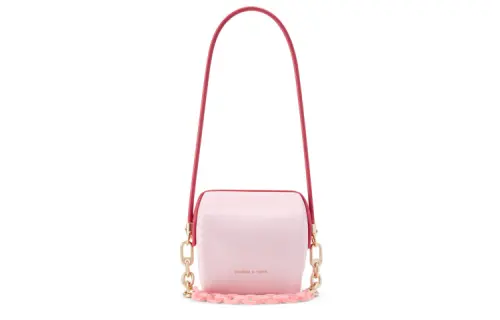 CHARLES&KEITH Pu Shoulder Bag, Crossbody Bag Small Women's Multicolor