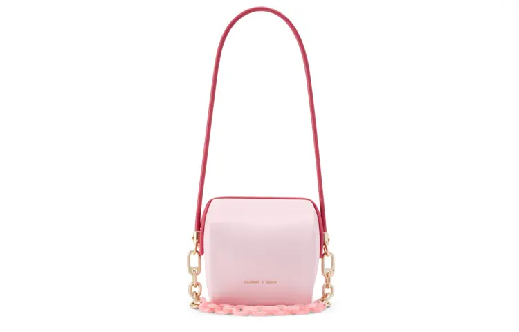 CHARLES&KEITH Pu Shoulder Bag, Crossbody Bag Small Women's Multicolor