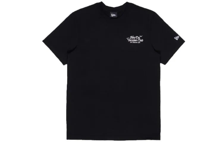 New Era T-Shirts Unisex Black Crew Neck
