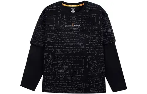 Anta x ··/Jean Michel Basquiat T Shirt Men's Black