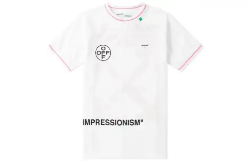 OFF WHITE T Shirt Regular Fit Men's White