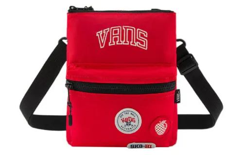 Vans Fabric Crossbody Bag, Shoulder Bag Unisex Red