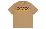 GUCCI Mirror Logo Print T Shirt