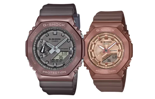 CASIO Unisex Pair Table Series Gold Watch