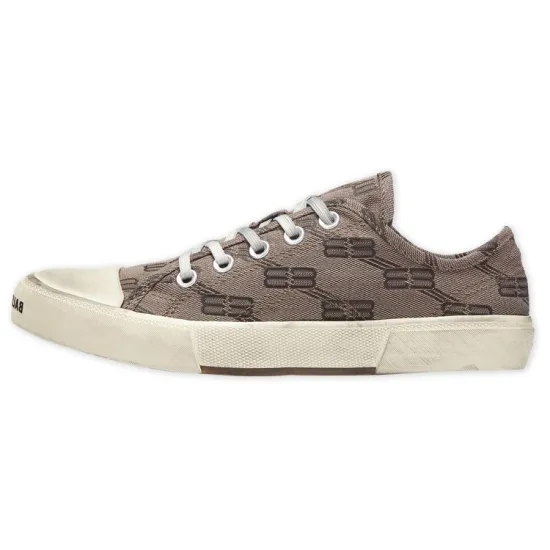 Balenciaga All-Over Monogram Print Laced Sneakers