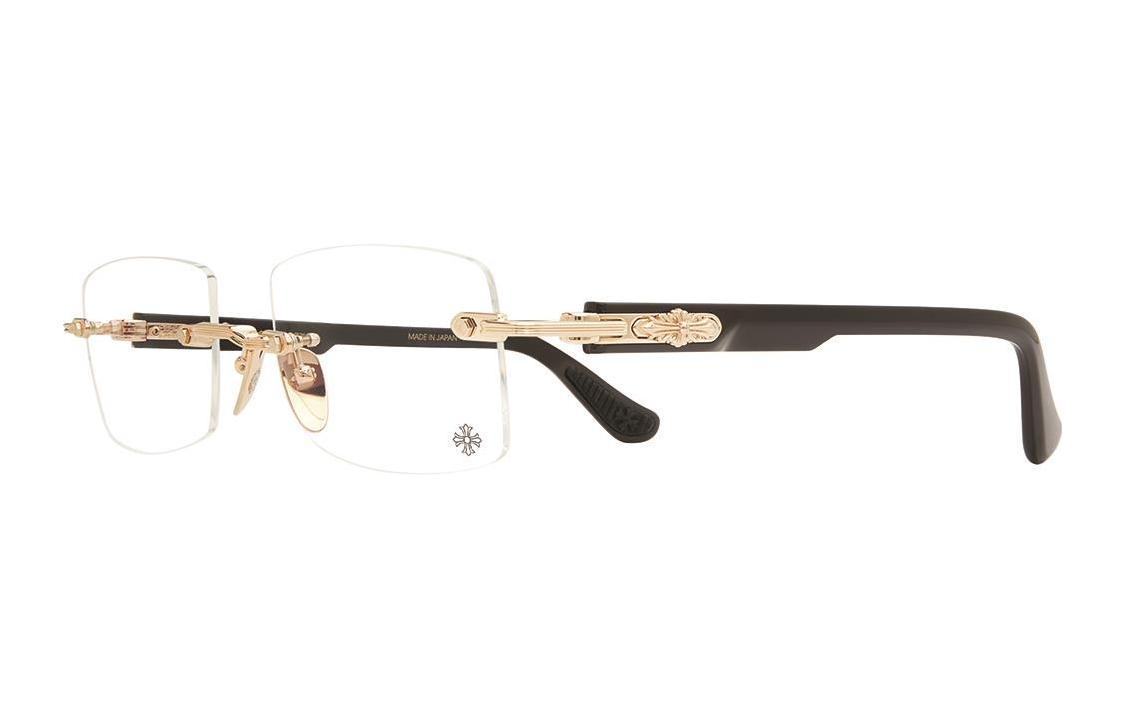 Chrome Hearts Plate And Metal Square Prescription Glasses Unisex