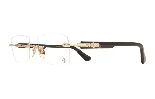 Chrome Hearts Plate And Metal Square Prescription Glasses Unisex