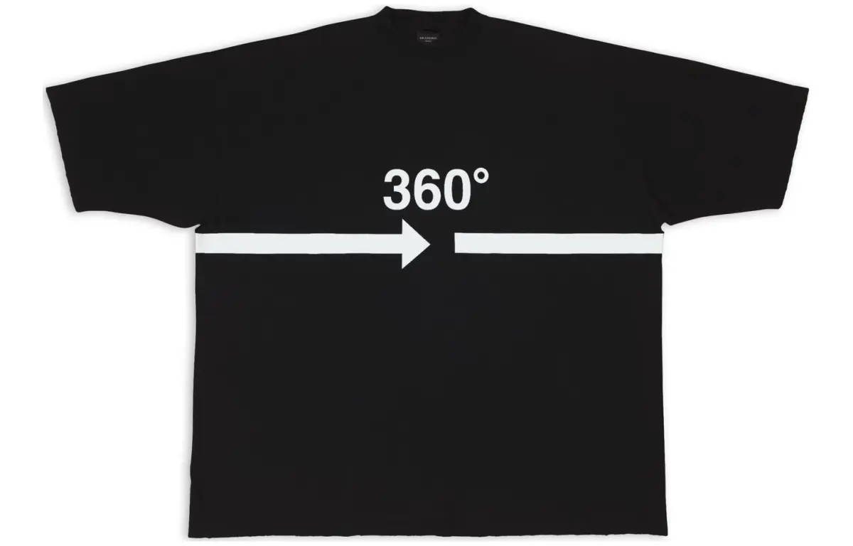 Balenciaga FW22 T Shirt Unisex Black