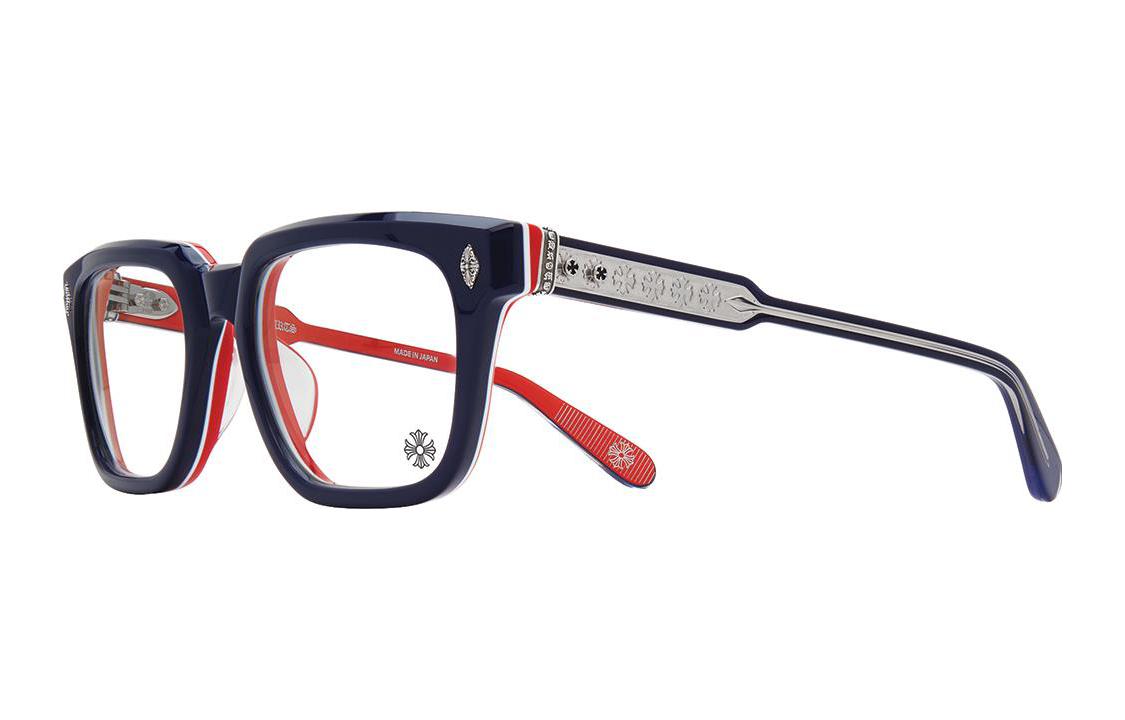 Chrome Hearts Plate And Metal Square Eyeglass Frames Unisex