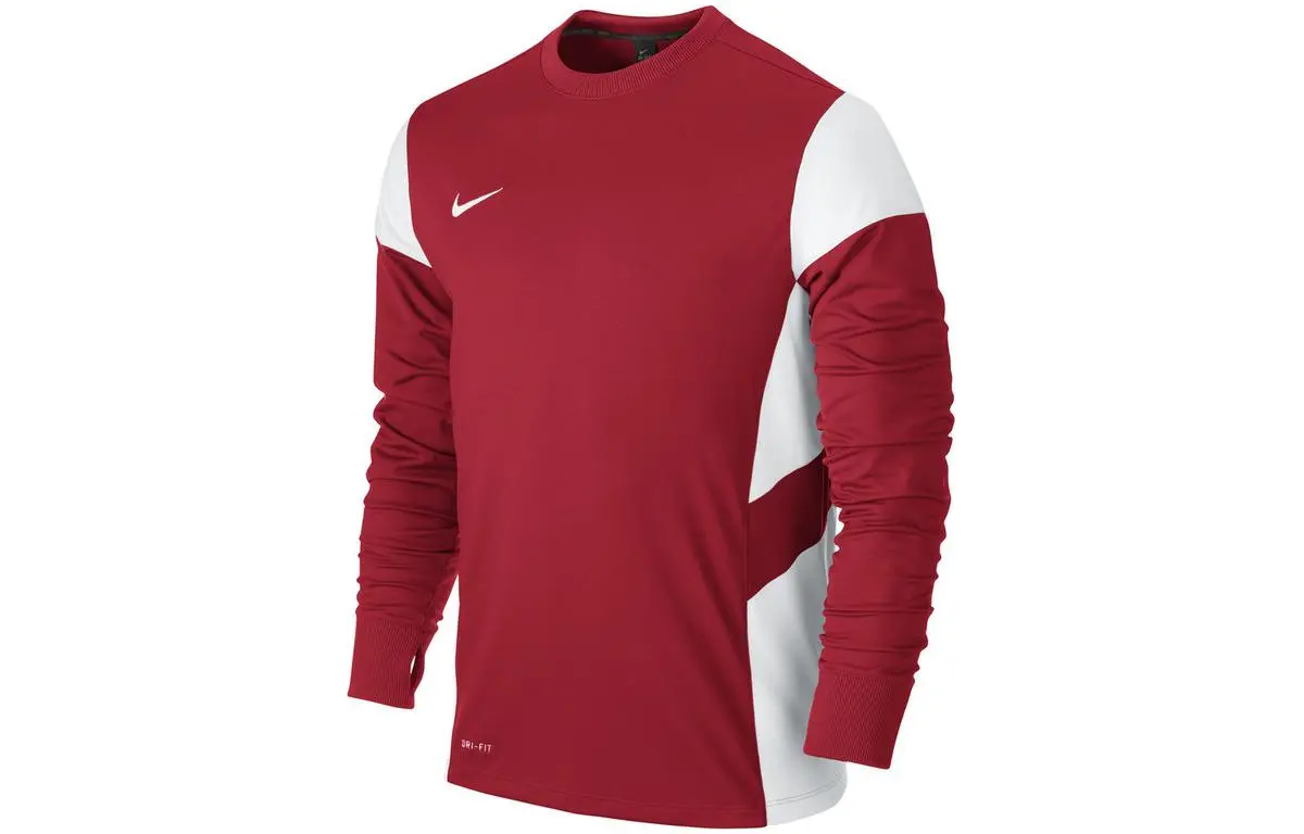 Nike T-Shirts Men's Red Crew Neck Moderate Straight Fit