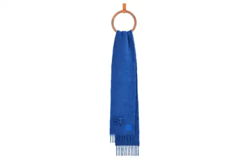 LOEWE Knit Scarves Women's Blue