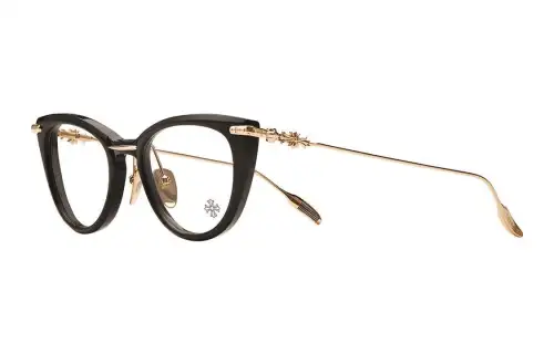 Chrome Hearts Plate And Metal Cat Eye Eyeglass Frames Unisex