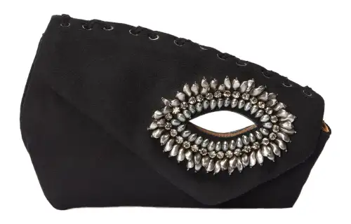 GUCCI Felt Clutch Women's Black