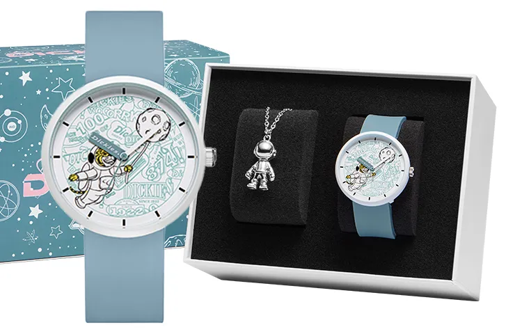 Dickies Wrist Watches Quartz Movement Silicone Strap 40mm Pink Watch Dial Women's Watch 30m Water Resistant