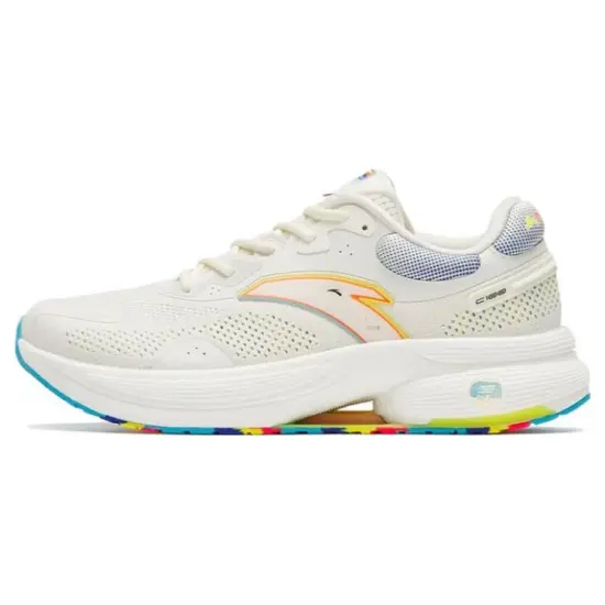 ANTA Running Collection Running Shoes Men Low-Top White Yellow/Space Blue