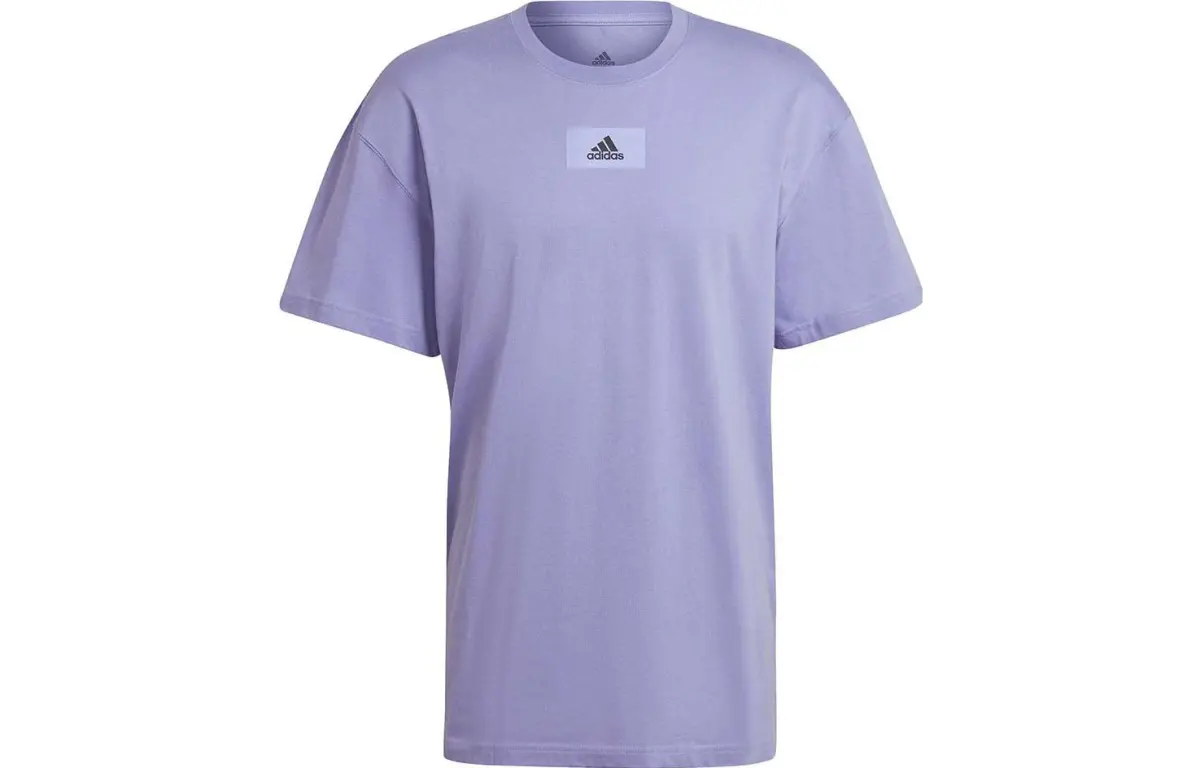 Adidas Drop Shoulder Sleeve T-Shirt Men's Purple