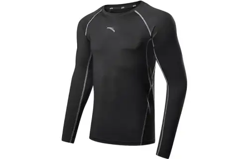 ANTA Variety Training Collection T Shirts Men's Gray Crew Neck Moderate Straight Fit